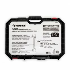 Husky SAE/MM Combination Wrench Set (24-Piece) 18 Husky SAE/MM Combination Wrench Set (24-Piece) -Tools Sales husky wrench sets hcw24pcsm 05 66 1000