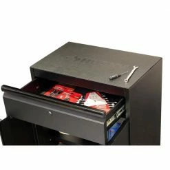 Husky Regular Duty Welded 24-Gauge Steel 1-Drawer 2-Door Garage Base Cabinet in Black (24 in. W x 33 in. H x 16 in. D) 25 Husky Regular Duty Welded 24-Gauge Steel 1-Drawer 2-Door Garage Base Cabinet in Black (24 in. W x 33 in. H x 16 in. D) -Tools Sales matte black powder coating husky free standing cabinets g2401b us 44 1000