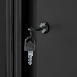 Husky Regular Duty Welded 24-Gauge Steel 2-Door Garage Base Cabinet in Black (24 in. W x 33 in. H x 16 in. D) 22 Husky Regular Duty Welded 24-Gauge Steel 2-Door Garage Base Cabinet in Black (24 in. W x 33 in. H x 16 in. D) -Tools Sales matte black powder coating husky free standing cabinets h24bc2door c3 1000