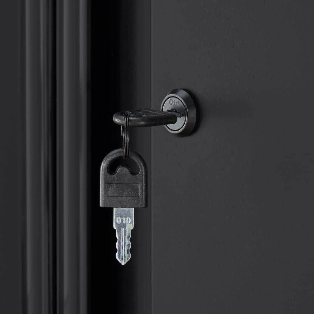 Husky Regular Duty Welded 24-Gauge Steel 2-Door Garage Base Cabinet in Black (24 in. W x 33 in. H x 16 in. D) 10 Husky Regular Duty Welded 24-Gauge Steel 2-Door Garage Base Cabinet in Black (24 in. W x 33 in. H x 16 in. D) - Image 8