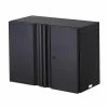 Husky Regular Duty Welded 24-Gauge Steel Wall Mounted Garage Cabinet in Black (24 in. W x 18 in. H x 12 in. D) -Tools Sales matte black powder coating husky wall mounted cabinets g2402w us 64 1000