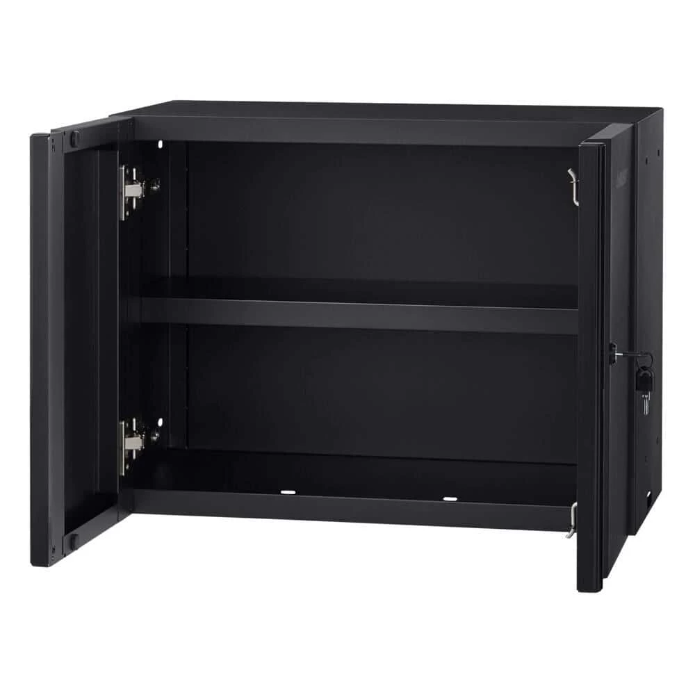 Husky Regular Duty Welded 24-Gauge Steel Wall Mounted Garage Cabinet in Black (24 in. W x 18 in. H x 12 in. D) 7 Husky Regular Duty Welded 24-Gauge Steel Wall Mounted Garage Cabinet in Black (24 in. W x 18 in. H x 12 in. D) - Image 5
