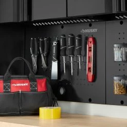 Husky 2-Pack Steel Pegboard Set in Black (24 in. W x 16 in. H) for Regular Duty Welded Steel Garage Storage System 9 Husky 2-Pack Steel Pegboard Set in Black (24 in. W x 16 in. H) for Regular Duty Welded Steel Garage Storage System -Tools Sales matte husky pegboards g2400ap us 31 1000
