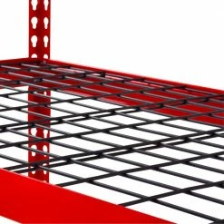 Husky 5-Tier Heavy Duty Steel Garage Storage Shelving Unit in Red (48 in. W x 78 in. H x 24 in. D) -Tools Sales red black husky freestanding shelving units mr482478w5 r 1f 1000