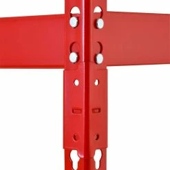 Husky 5-Tier Heavy Duty Steel Garage Storage Shelving Unit in Red (48 in. W x 78 in. H x 24 in. D) -Tools Sales red black husky freestanding shelving units mr482478w5 r fa 1000