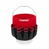 Husky 12 in. 30 Pocket Heavy Duty Bucket Jockey 5 Gallon In-Bucket Storage Tool Bag -Tools Sales red black husky tool bags hd10030 th 64 1000