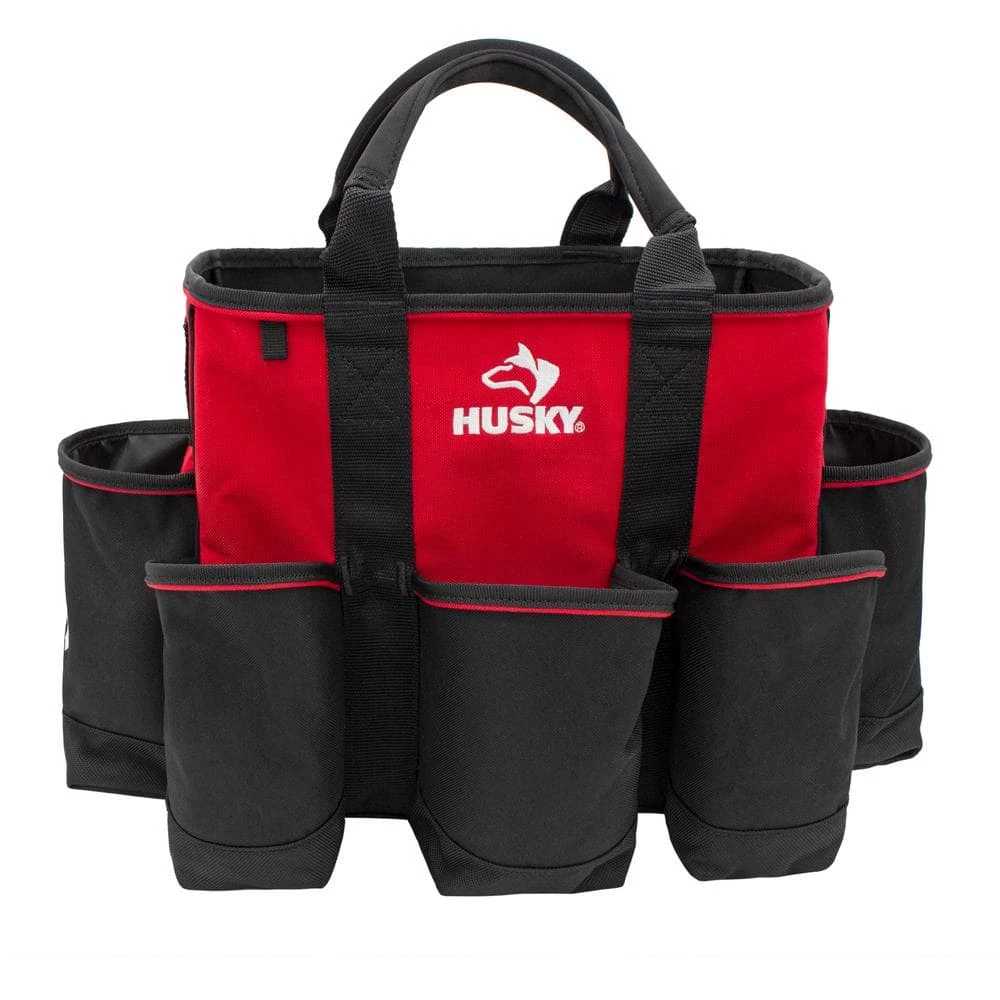Husky 14 in. 15 Pocket Open Top Supply Tool Bag 6 Husky 14 in. 15 Pocket Open Top Supply Tool Bag - Image 4