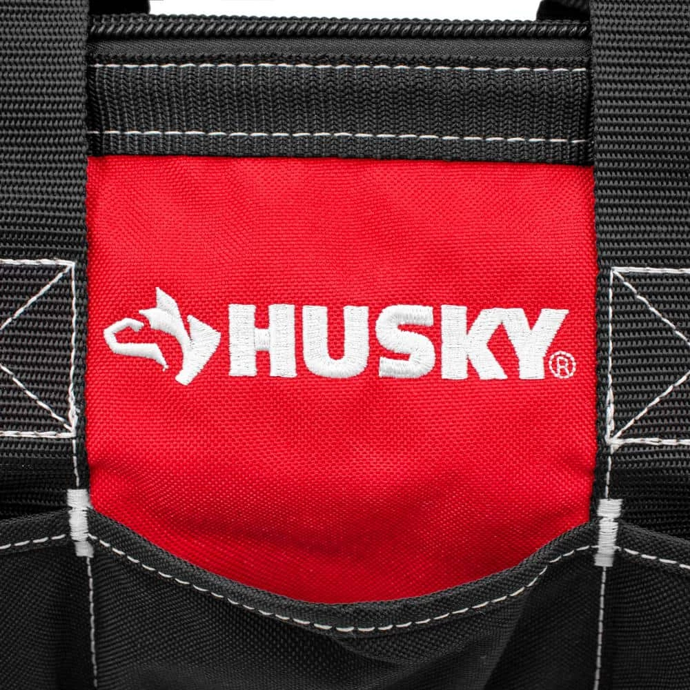 Husky 15 in. 8 Pocket Zippered Tool Bag 10 Husky 15 in. 8 Pocket Zippered Tool Bag - Image 8