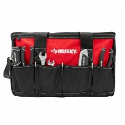 Husky 18 in. 14 Pocket Zippered Tool Bag -Tools Sales red black husky tool bags hd60018 th 4f 1000