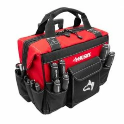 Husky 18 in. 18 Pocket Rolling Tool Bag 16 Husky 18 in. 18 Pocket Rolling Tool Bag -Tools Sales red black husky tool bags hd65018 th c3 1000