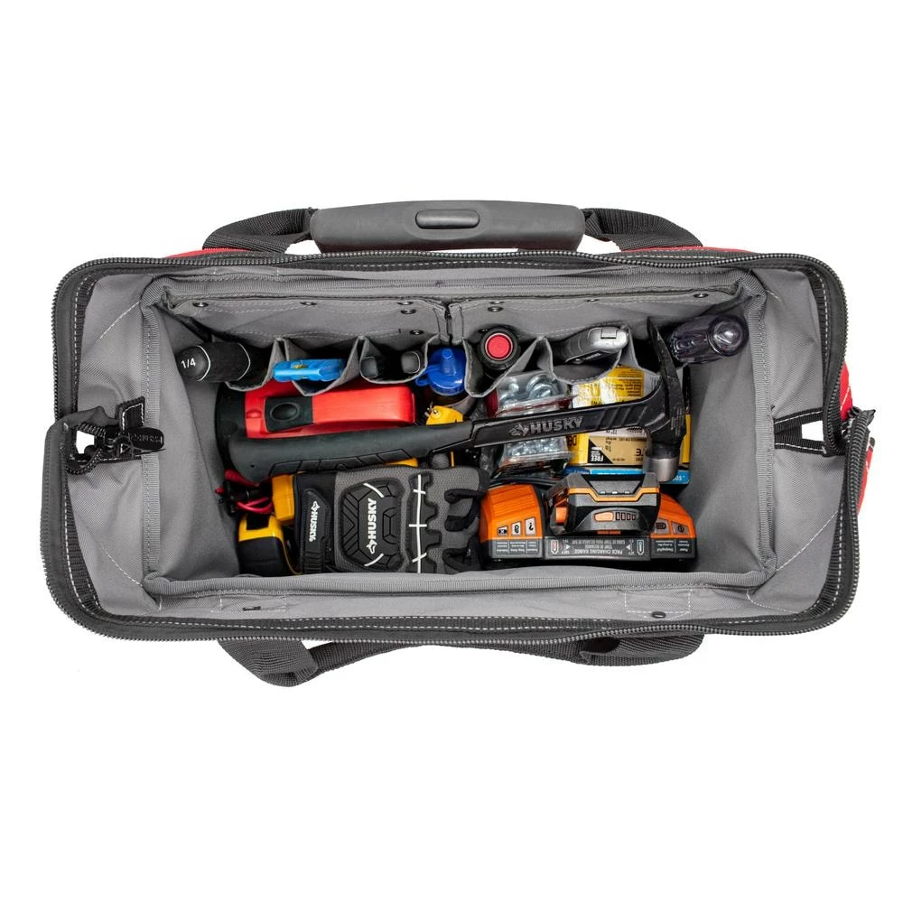 Husky 18 in. 18 Pocket Rolling Tool Bag 4 Husky 18 in. 18 Pocket Rolling Tool Bag - Image 2