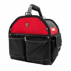 Husky 10 in. 15 Pocket Open Top Tool Bag -Tools Sales red black husky tool bags hd70010 th 40 1000