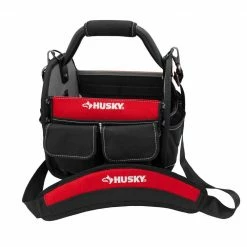 Husky 10 in. 15 Pocket Open Top Tool Bag -Tools Sales red black husky tool bags hd70010 th 44 1000