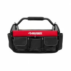 Husky 17 in. 18 Pocket Open Top Tool Bag -Tools Sales red black husky tool bags hd70017 th 66 1000