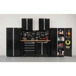 Husky Ready-to-Assemble 24-Gauge Steel 2-Door Garage Base Cabinet in Red (28 in. W x 32 in. H x 18 in. D) 25 Husky Ready-to-Assemble 24-Gauge Steel 2-Door Garage Base Cabinet in Red (28 in. W x 32 in. H x 18 in. D) -Tools Sales red husky free standing cabinets g2802br us 31 1000