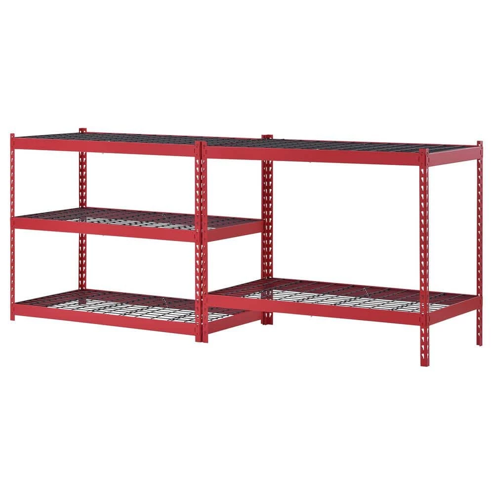 Husky 5-Tier Heavy Duty Boltless Steel Garage Storage Shelving Unit in Red (48 in. W x 78 in. H x 24 in. D) 11 Husky 5-Tier Heavy Duty Boltless Steel Garage Storage Shelving Unit in Red (48 in. W x 78 in. H x 24 in. D) - Image 9