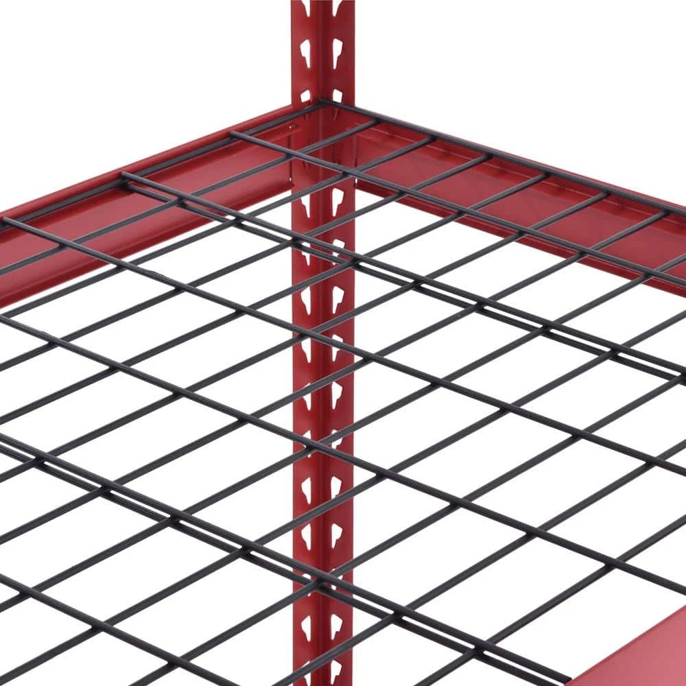 Husky 5-Tier Heavy Duty Boltless Steel Garage Storage Shelving Unit in Red (48 in. W x 78 in. H x 24 in. D) 15 Husky 5-Tier Heavy Duty Boltless Steel Garage Storage Shelving Unit in Red (48 in. W x 78 in. H x 24 in. D) - Image 13