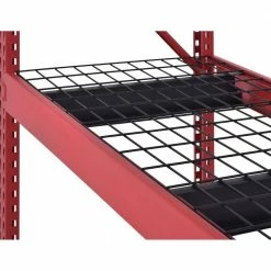 Husky 4-Tier Industrial Duty Steel Freestanding Garage Storage Shelving Unit in Red (77 in. W x 78 in. H x 24 in. D) 26 Husky 4-Tier Industrial Duty Steel Freestanding Garage Storage Shelving Unit in Red (77 in. W x 78 in. H x 24 in. D) -Tools Sales red husky freestanding shelving units n2w772478w4r 44 1000