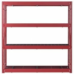 Husky 4-Tier Industrial Duty Steel Freestanding Garage Storage Shelving Unit in Red (77 in. W x 78 in. H x 24 in. D) 22 Husky 4-Tier Industrial Duty Steel Freestanding Garage Storage Shelving Unit in Red (77 in. W x 78 in. H x 24 in. D) -Tools Sales red husky freestanding shelving units n2w772478w4r 77 1000