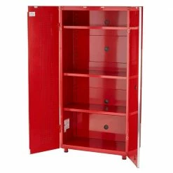 Husky 2-Pack Steel Shelf Set in Red (36 in. W x 15 in. D) for Ready-to-Assemble 36 in. Freestanding Garage Cabinet -Tools Sales red husky garage cabinet accessories g3600psr us 40 1000