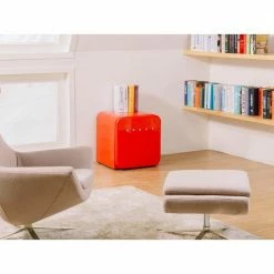 Husky 1.51 Cu. ft. 40-Can Retro Freestanding Quiet Compact Countertop Mini Fridge with Reversible Door without Freezer (Red) -Tools Sales red husky mini fridges osfr001 rm 4f 1000