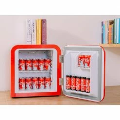 Husky 1.51 Cu. ft. 40-Can Retro Freestanding Quiet Compact Countertop Mini Fridge with Reversible Door without Freezer (Red) -Tools Sales red husky mini fridges osfr001 rm c3 1000