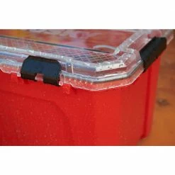 Husky 20-Gal. Professional Duty Waterproof Storage Container with Hinged Lid in Red 19 Husky 20-Gal. Professional Duty Waterproof Storage Container with Hinged Lid in Red -Tools Sales red husky storage bins 246842 1f 1000