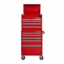 Husky 27 in. 11-Drawer Tool Chest and Cabinet Combo in Red -Tools Sales red husky tool chest combos 410 026 0111 4f 1000