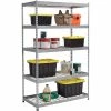 Husky 5-Tier Heavy Duty Steel Garage Storage Shelving Unit in Silver (48 in. W x 78 in. H x 24 in. D) -Tools Sales silver husky freestanding shelving units mr482478w5 64 1000