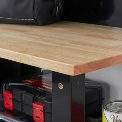 Husky 6-Piece Ready-to-Assemble Steel Garage Workstation in Black (53 in. W x 69.5 in. H x 19.5 in. D) 11 Husky 6-Piece Ready-to-Assemble Steel Garage Workstation in Black (53 in. W x 69.5 in. H x 19.5 in. D) -Tools Sales smooth glossy black powder coating husky garage storage systems g52006s1 us 40 1000