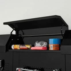 Husky 6-Piece Ready-to-Assemble Steel Garage Workstation in Black (53 in. W x 69.5 in. H x 19.5 in. D) 12 Husky 6-Piece Ready-to-Assemble Steel Garage Workstation in Black (53 in. W x 69.5 in. H x 19.5 in. D) -Tools Sales smooth glossy black powder coating husky garage storage systems g52006s1 us a0 1000