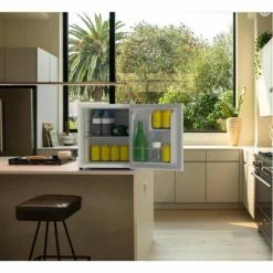 Husky 1.5 Cu. ft. 40-Can Solid Door Freestanding Countertop Quiet Mini Fridge with Reversible Door without Freezer (White) -Tools Sales white husky mini fridges osfs009 wm 31 1000