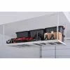Husky Adjustable Height Overhead Ceiling Mount Garage Rack in White (42 in. H x 96 in. W x 32 in. D) -Tools Sales white husky overhead garage storage acr3296w p 64 1000