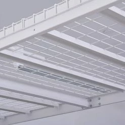 Husky Adjustable Height Overhead Ceiling Mount Garage Rack in White (42 in. H x 96 in. W x 32 in. D) 21 Husky Adjustable Height Overhead Ceiling Mount Garage Rack in White (42 in. H x 96 in. W x 32 in. D) -Tools Sales white husky overhead garage storage acr3296w p fa 1000