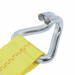 Husky 27 ft. x 2 in. Heavy-Duty Ratchet Tie-Down Strap with J Hook -Tools Sales yellows golds husky ratchet straps fh0843 66 1000