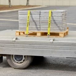 Husky 27 ft. x 2 in. Heavy-Duty Ratchet Tie-Down Strap with J Hook -Tools Sales yellows golds husky ratchet straps fh0843 77 1000