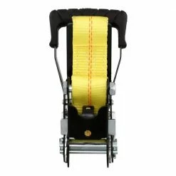 Husky 2 in. x 27 ft. Heavy-Duty Ratchet Tie-Down Strap with Flat Hooks -Tools Sales yellows golds husky ratchet straps fh0850 1d 1000