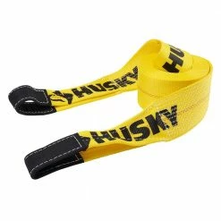 Husky 4 in. x 30 ft. Recovery Strap -Tools Sales yellows golds husky tie down hardware accessories 54502 4f 1000