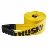 Husky 4 in. x 30 ft. Recovery Strap -Tools Sales yellows golds husky tie down hardware accessories 54502 64 1000